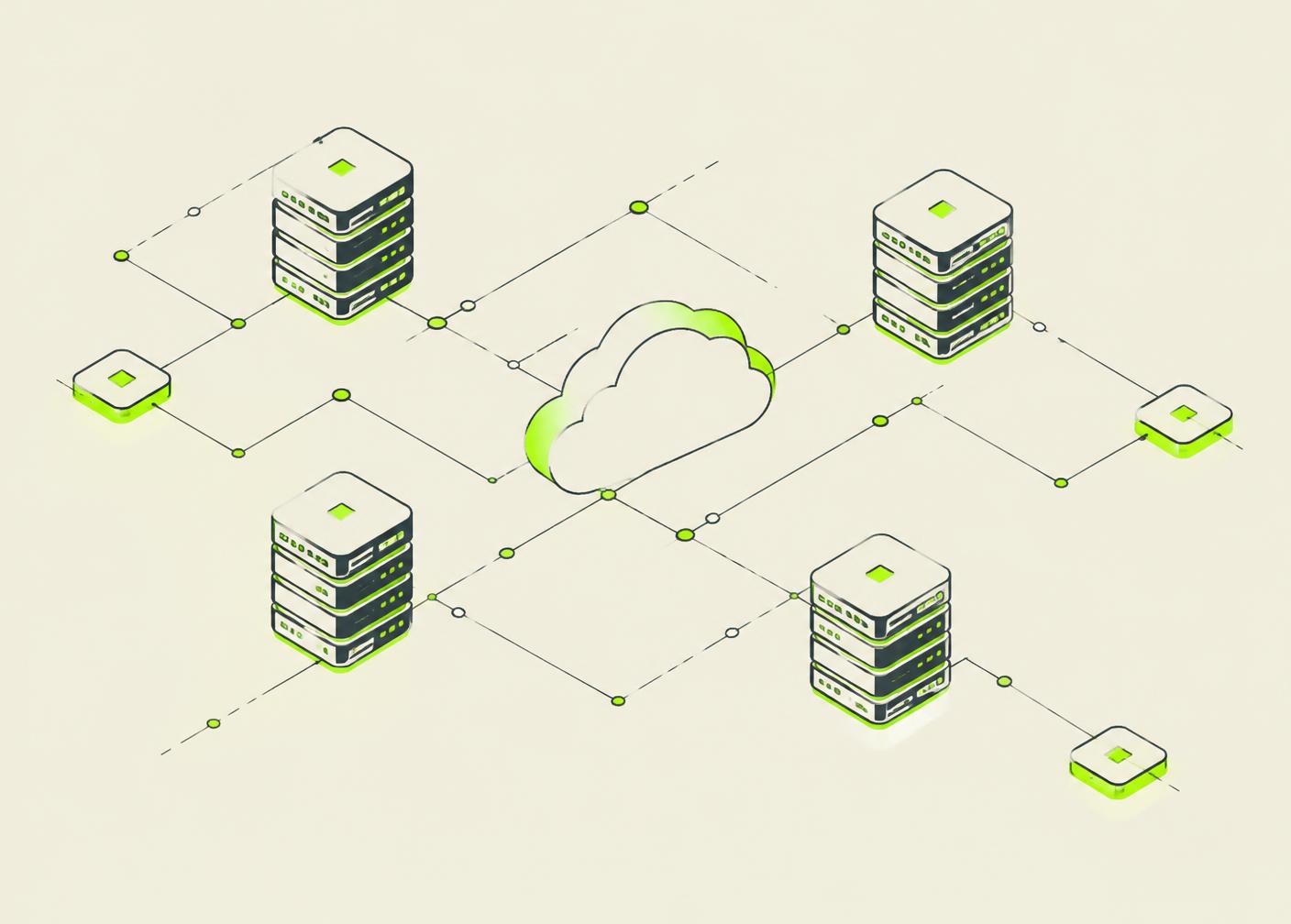 Isometric servers linked to a central cloud